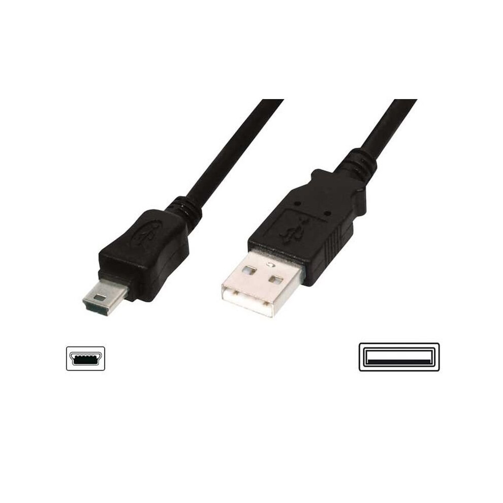 Fdl 2M Usb A To 5 Pin Mini Usb 2.0 Cable Black 5055205183923