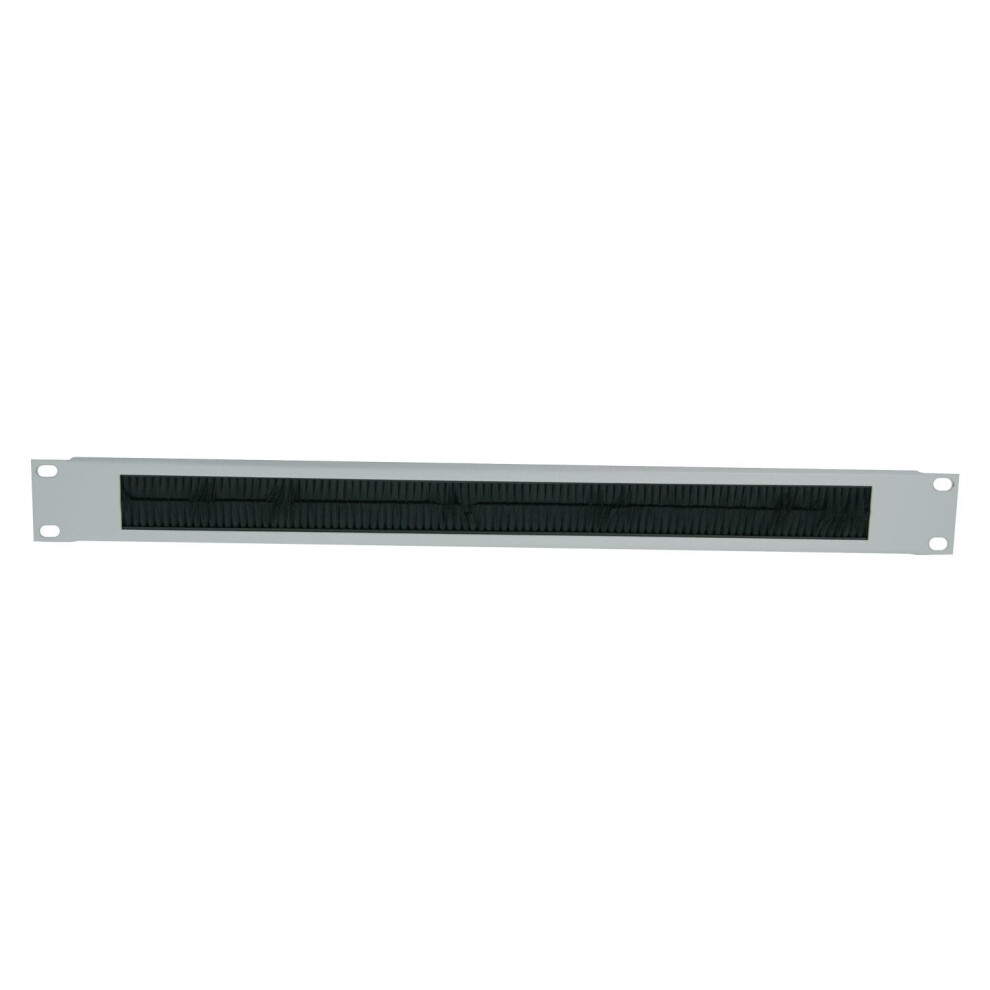 Intellinet 19" Cable Entry Panel, 1U, With Brush Insert, Grey 766623712477