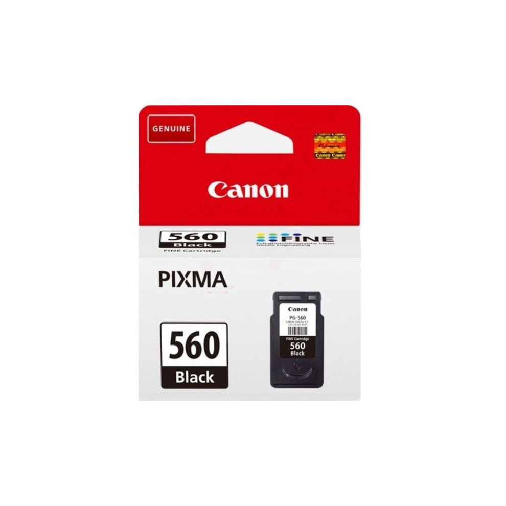 Canon 3713C004 (Pg-560) Ink Cartridge 180 Pages, 8Ml Black