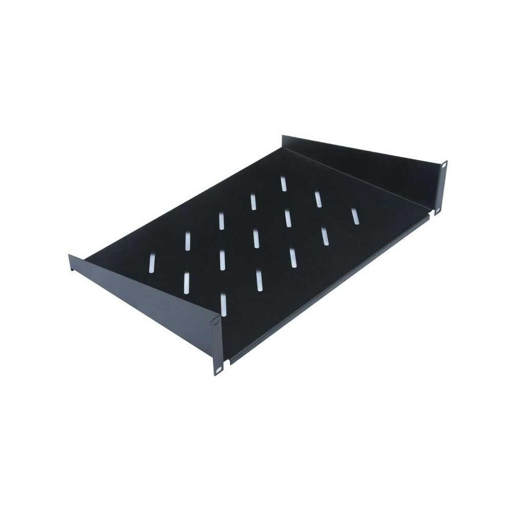Fdl 2U 400Mm Front Fixing Cantilever Shelf - Black 5055205186887