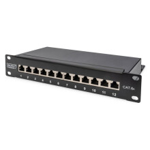Painel de distribuição Digitus DN-91612S-EA 12 portas CAT 6a 1 UH 1 pc(s) | CABLE - ADAPTADOR DE REDE - TELEFONIA