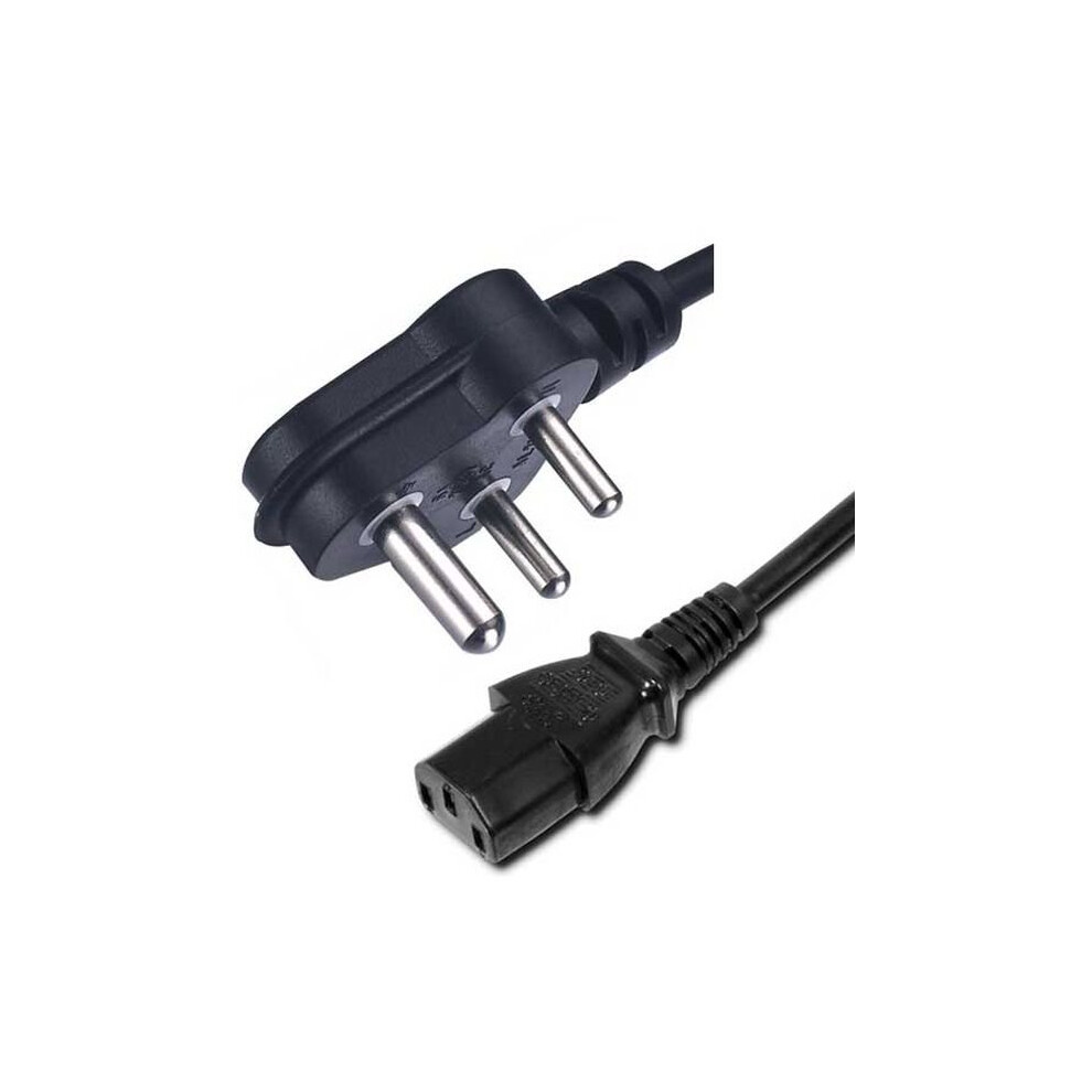 Fdl 2M South African Mains Cable - Sa Plug To C13 Iec Socket 5055309613425