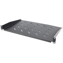 Intellinet 19" Cantilever Shelf, 1U, Shelf Depth 300mm, Vented, Black