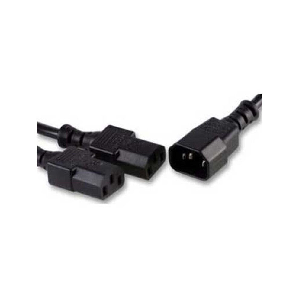 Fdl 2M Iec C14 Plug To 2 X Iec C13 Sockets Y Splitter Cable 5055309600869