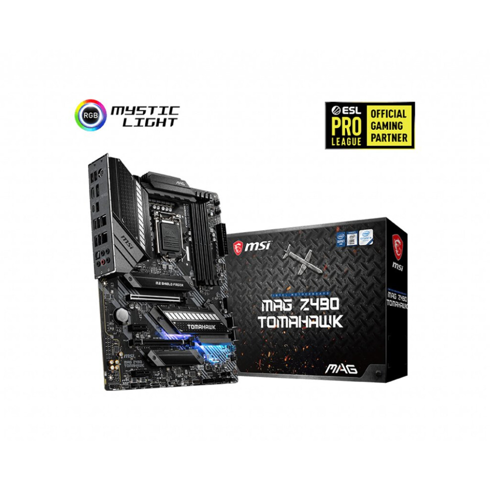 Msi Mag Z490 Tomahawk Motherboard 'Atx, Lga1200, Ddr4, Dual Lan,... 4719072718978