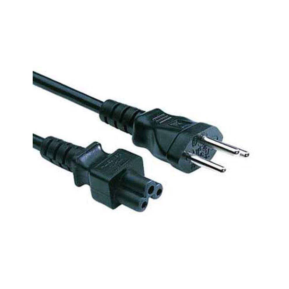 Fdl 2M Swiss Mains Plug To C5 Clover Leaf" Socket Cable" 5055309613470