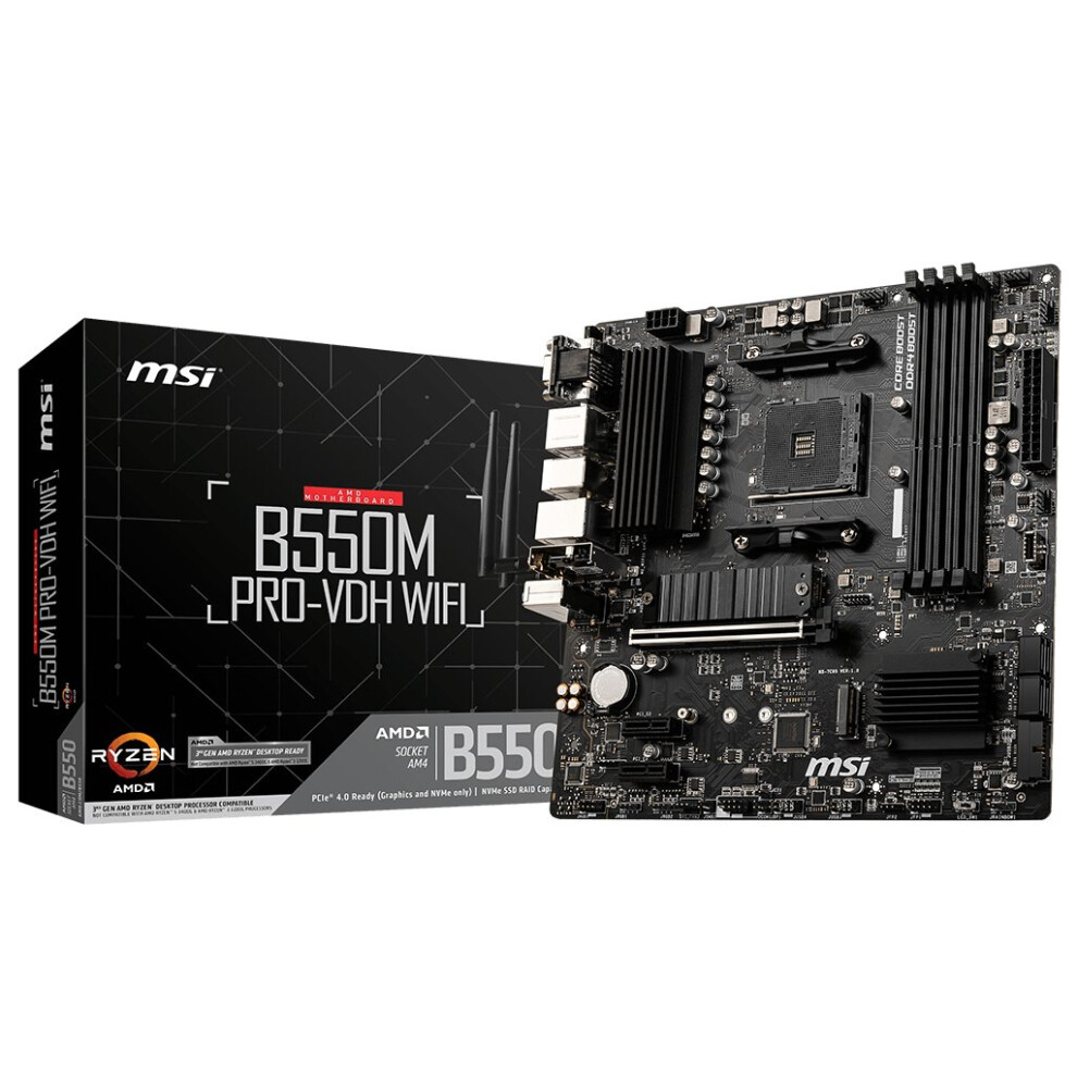 MSI B550M PRO-VDH WIFI Motherboard AMD B550 Sockel AM4 micro ATX - Image 8
