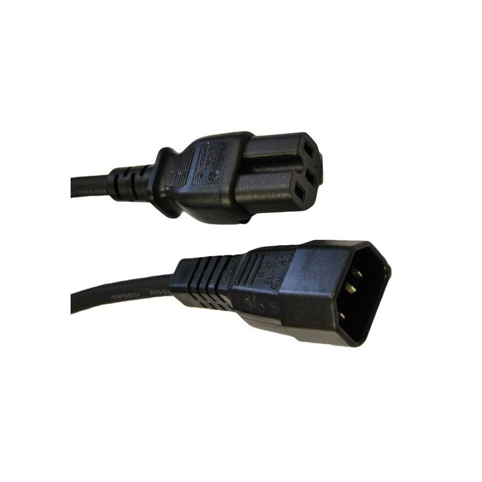 Fdl 2M Iec C15 Hot Condition" Socket To C14 Plug Extension Cbl" 5055309613487