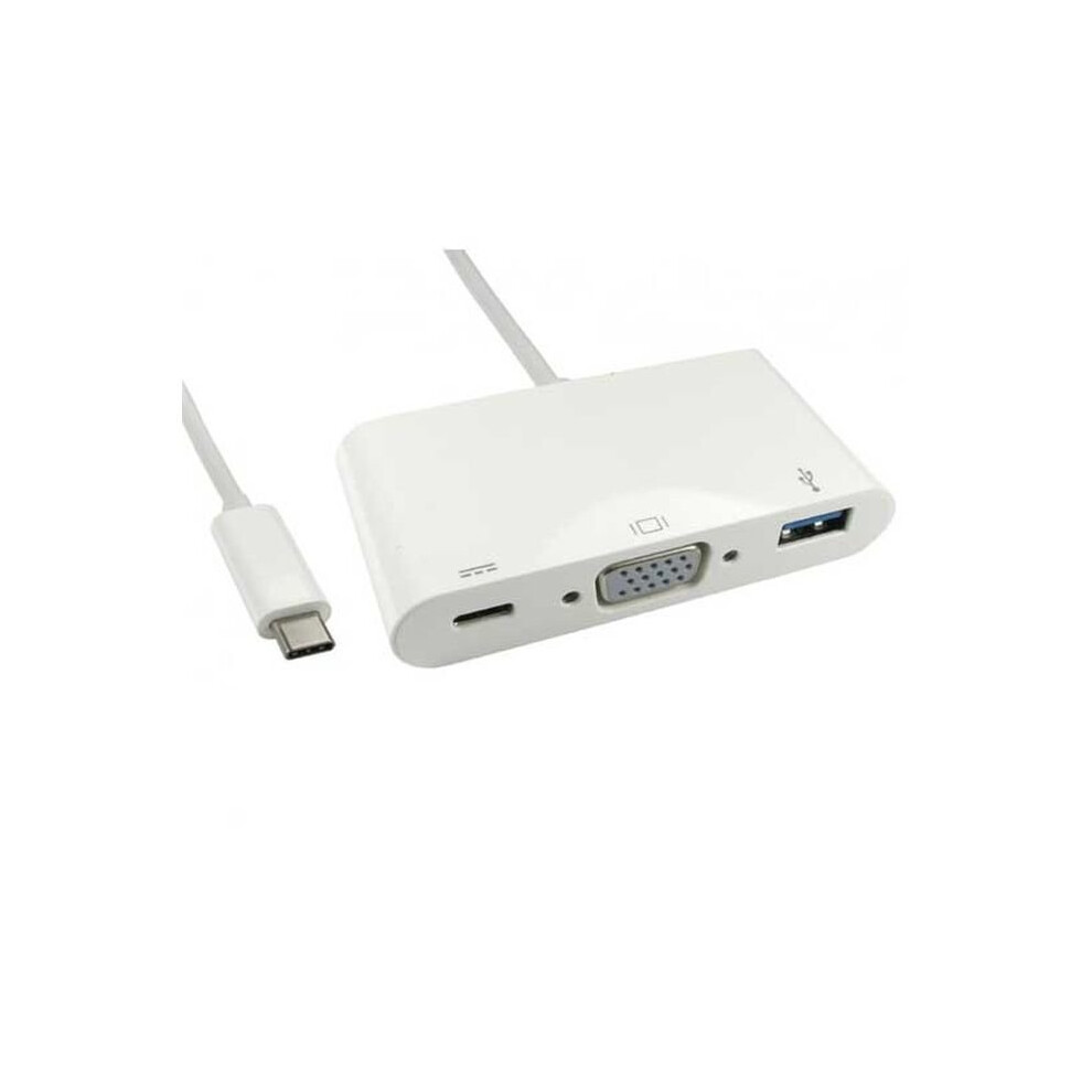 Fdl 0.15M Usb Type C To Vga Adaptor Cable + Power & Data (M-F) 5055309623912