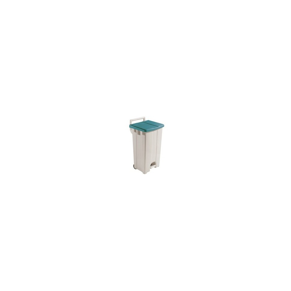 Fsmisc 90L Mobile Pedal Bin Lid 357057005 Green 5052105163024
