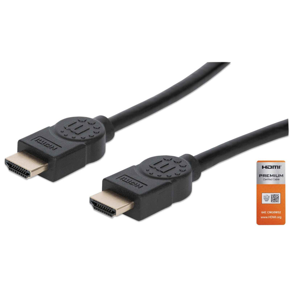 Manhattan Hdmi Cable With Ethernet, 4K, 5M, Male To Male, 18 Gbps,... 766623355360