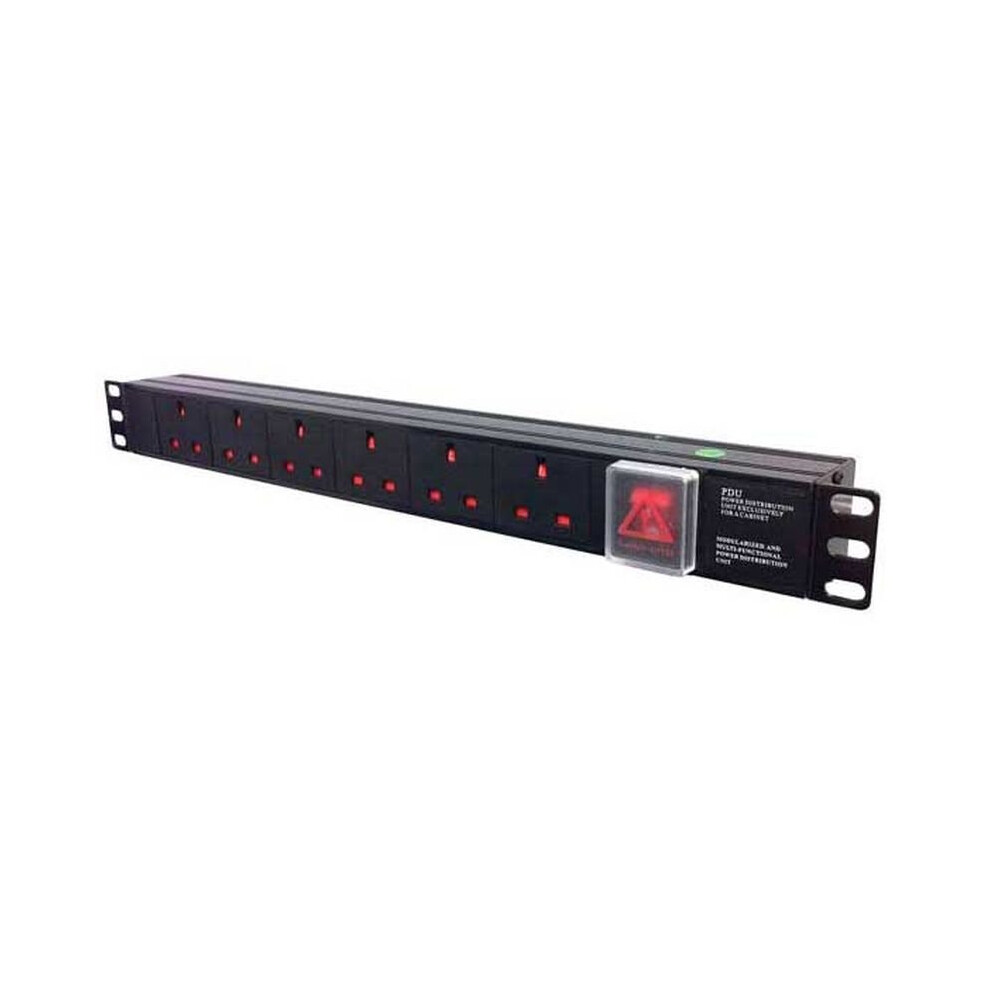 Fdl 1U 6 Way 19 Pdu 13A Sockets To 13A Plug + Surge Protector" 5055309613081