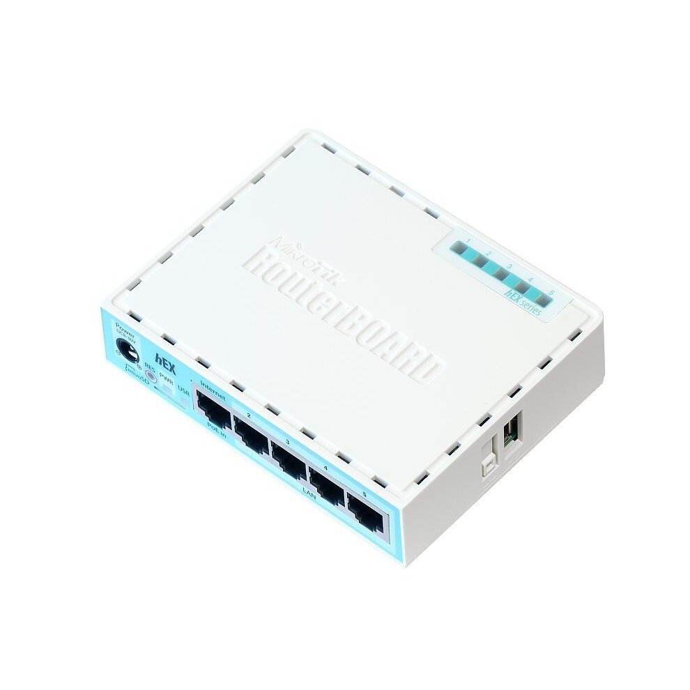 Mikrotik RB750GR3 Router connesso Gigabit Ethernet Turchese, Bianco