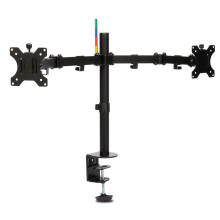 Steun Scherm - Kensington - Uittrekbare Arm voor 2 Schermen - SmartFit Verstelbaar - Ergonomisch - Wit