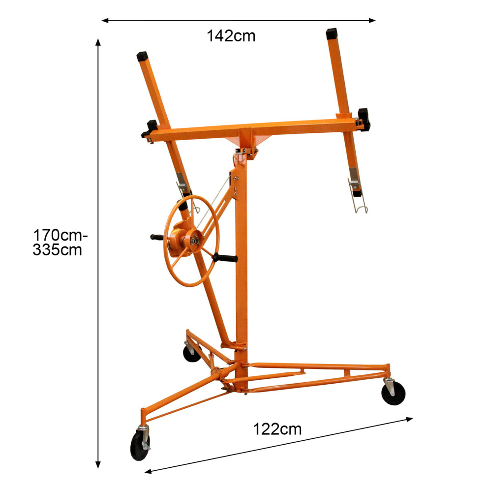 (11ft) T-Mech 11ft Drywall Hoist Plasterboard Lifter 