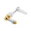 Gold ceramic toilet cistern lever traditional style 1
