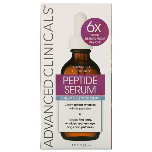Advanced Clinicals, Peptide Serum, 1.75 fl oz (52 ml) 1