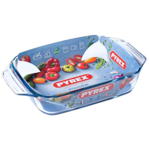 Pyrex Optimum Glass rectangular Roaster High resistance Easy grip 39x25 cm 1