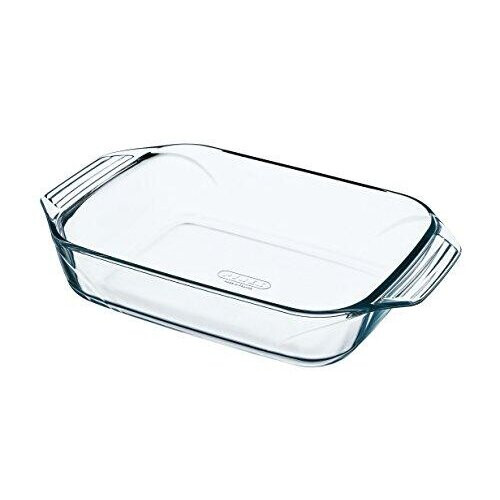 Pyrex Optimum Glass rectangular Roaster High resistance Easy grip 39x25 cm