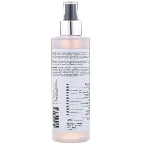 Advanced Clinicals, Ροζέτα Τόνερ, Tone & Tighten Formula, 8 fl oz (237 ml) 1
