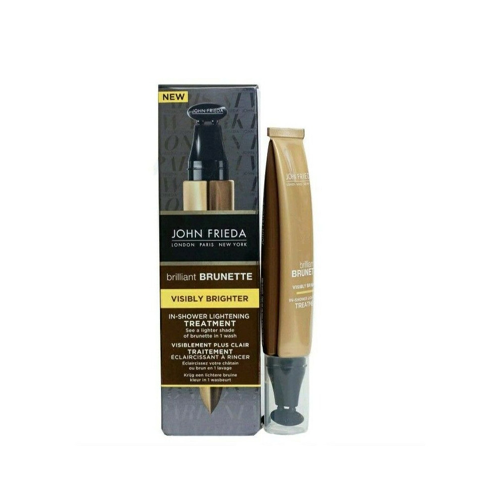 John Frieda Brown Brilliant Brunette In-Shower Hair Lightening Treatment 34Ml Bnib