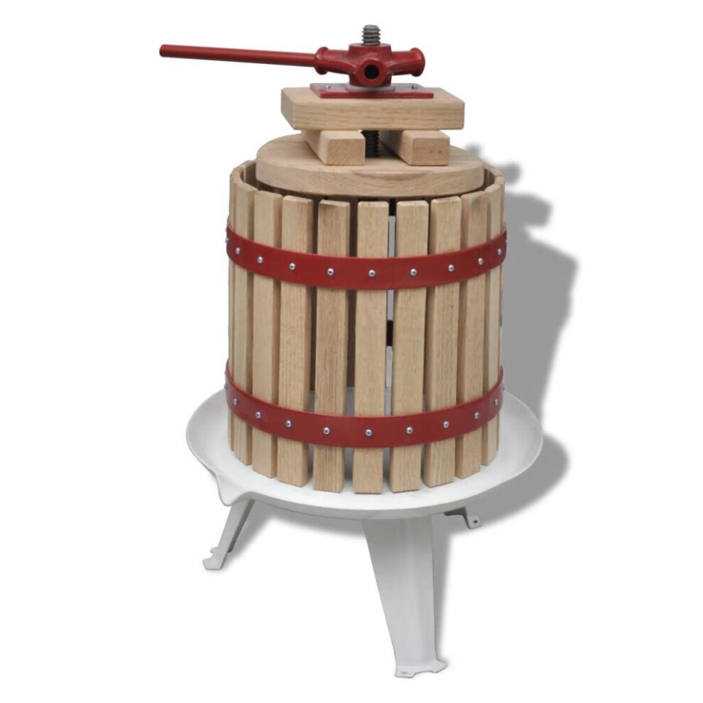 Vidaxl Fruit And Wine Press 12L Cider Apple Berry Juice Maker Beer Making Tool