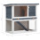 VidaXL vidaXL Kaninchenstall 1 Tür Grau Holz 7