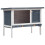 VidaXL vidaXL Kaninchenstall 1 Ebene Grau Holz 1