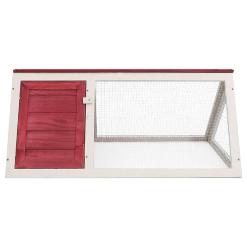 VidaXL vidaXL Kleintier-/Kaninchenstall Rot Holz 1