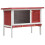 VidaXL vidaXL Kaninchenstall 1 Ebene Rot Holz 1