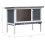 VidaXL vidaXL Kaninchenstall 1 Ebene Grau Holz 7