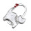 2pcs Cat Handbag Hanger Set Foldable Purse Table Hook Bag Assorted Pattern 7