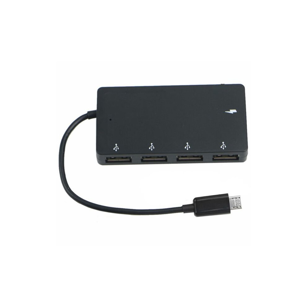 Fdl Otg Micro Usb Plug To 4 Port Usb 2.0 Hub Adaptor Cable 5055309621062