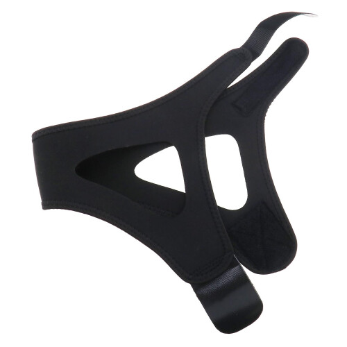 Black Flexible Air Permeable Anti Snoring Strap Powerful Stop Snoring Strap 2