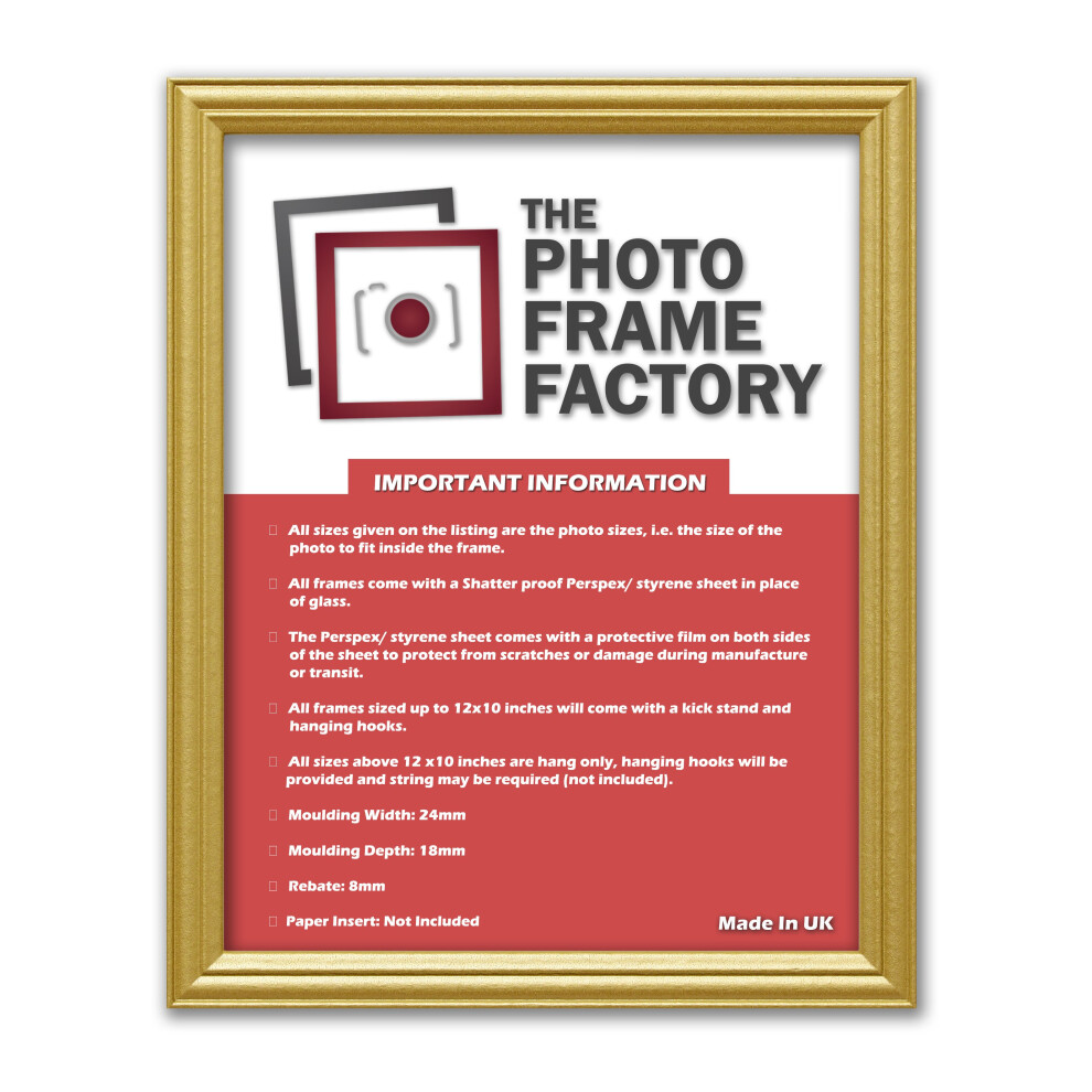 (, A2-594X420mm) Modern Picture Photo Frames Antique Traditional Gold