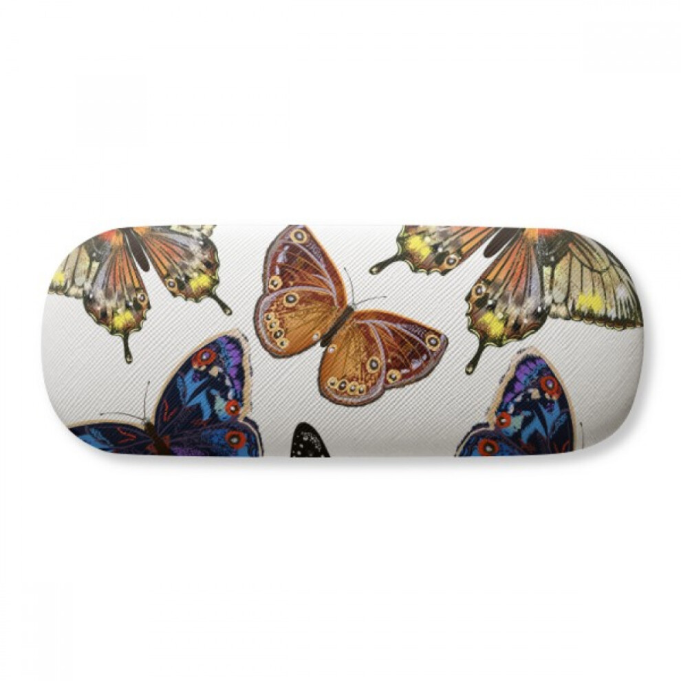 Diy Thinker Butterflies With Different Colour Wings Glasses Case Eyeglasses Hard Shell Storage Spectacle Box