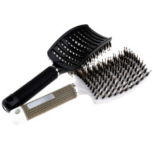 2x Boar Bristle Hair Brush Set For Women And Men - Designed For Thin And Tangled