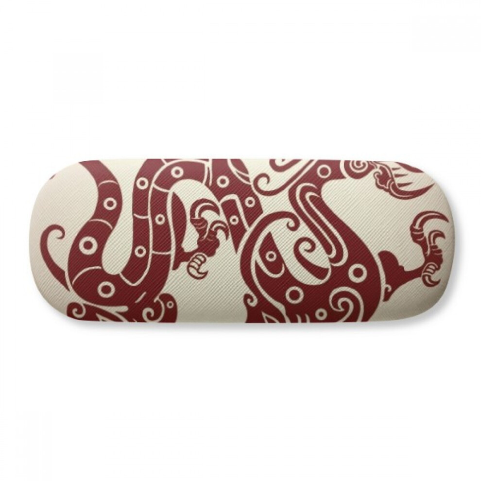 Diy Thinker Chinese Dragon Animal Portrait Glasses Case Eyeglasses Hard Shell Storage Spectacle Box