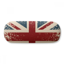 Union Jack Retro Suitcase Britain UK Flag Culture Glasses Case Eyeglasses Hard Shell Storage Spectacle Box