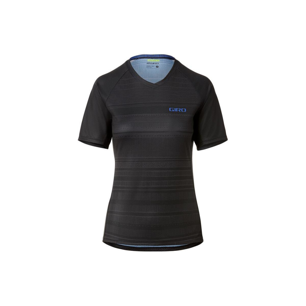 (S, Black Lines) Giro Ladies Roust Short Sleeves MTB Jersey