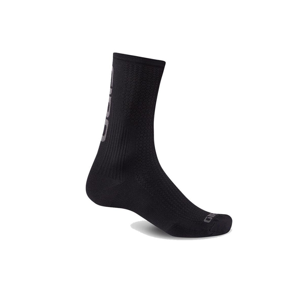 (S, Black / Dark Shadow) Giro HRC Team Cycling Socks