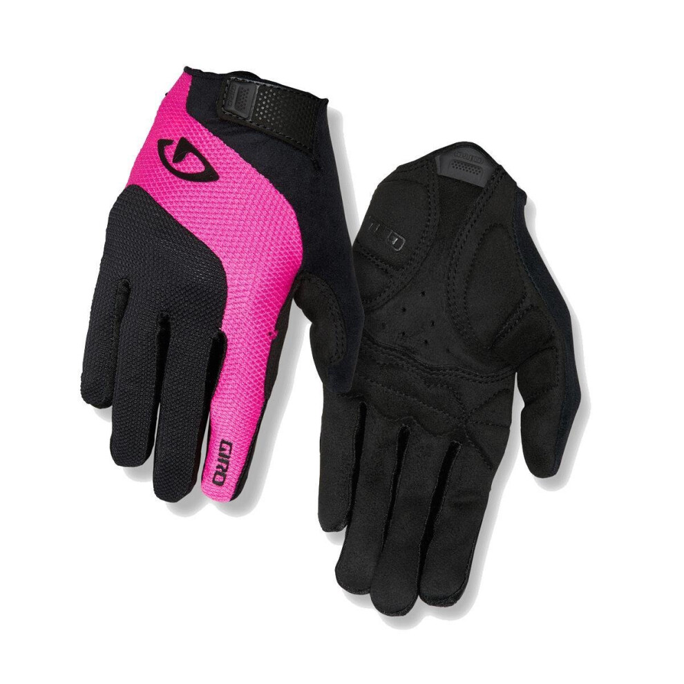 (S, Black / Pink) Giro Tessa Gel LF Ladies Road Cycling Gloves