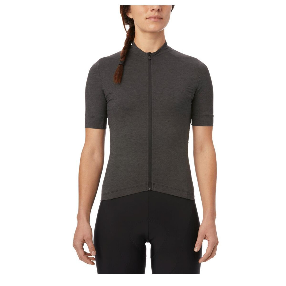 (M, Charcoal Heather) Giro New Road Ladies Short Sleeves Jersey