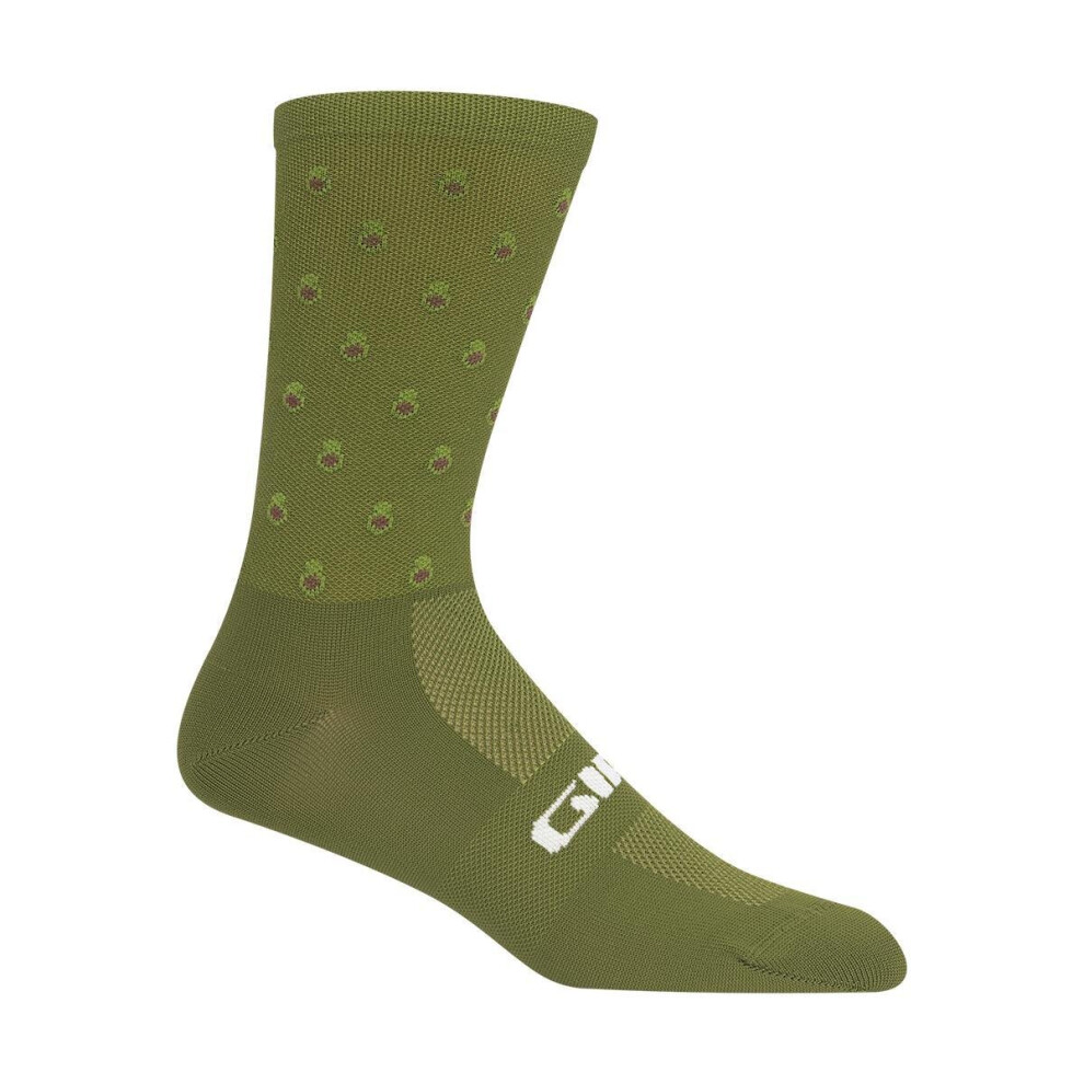 (S, Avocado) Giro Comp Racer High Rise Cycling Socks