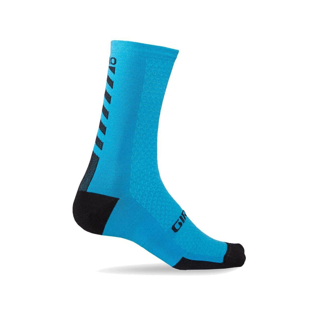 (S, Blue Jewel / Black) Giro HRC+ Merino Wool Cycling Socks