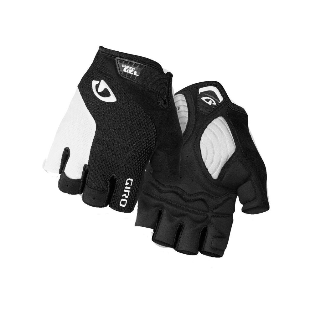 (2XL, White / Black) Giro Strade Dure Supergel Road Cycling Mitt