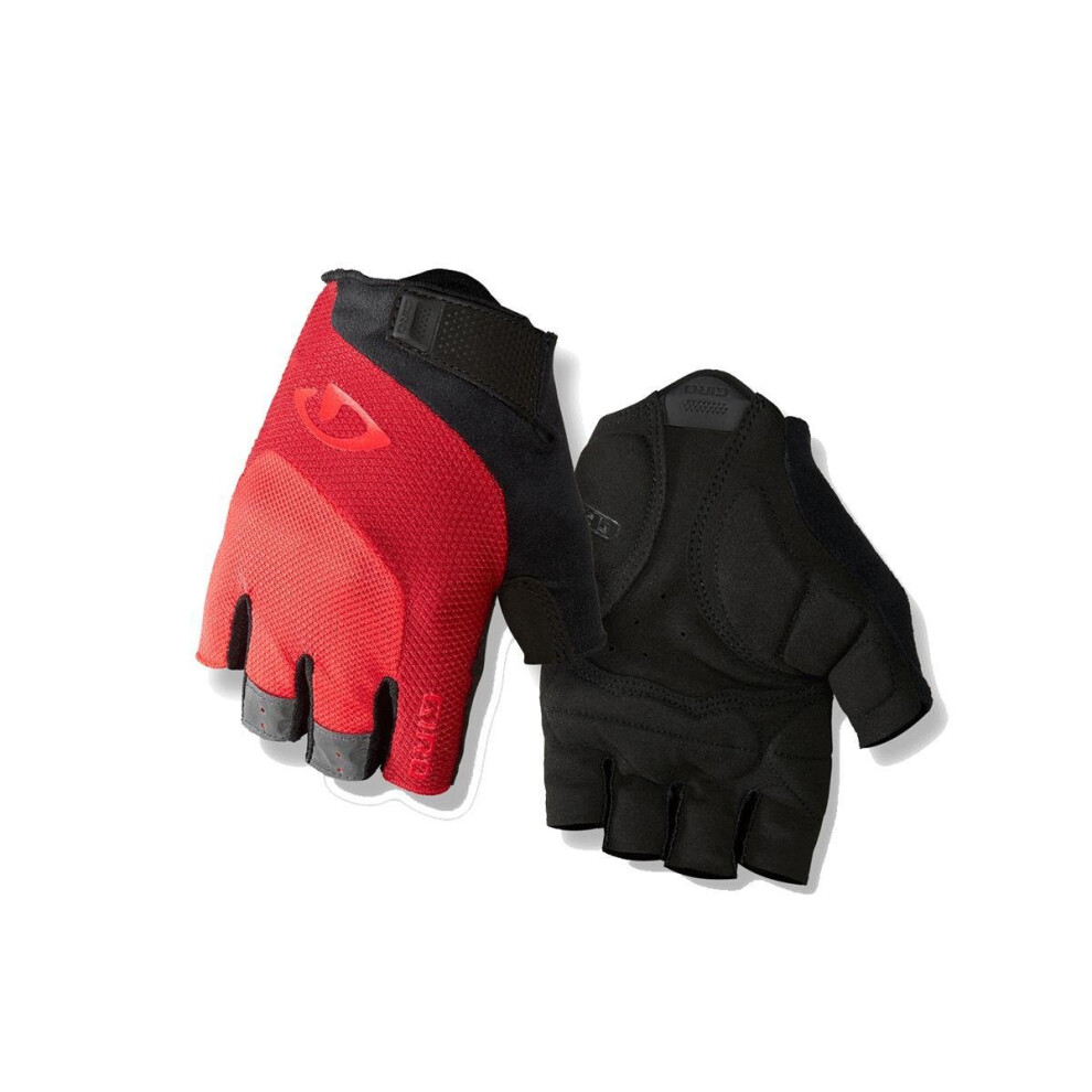 Giro (M, Bright ) Bravo Gel Road Cycling Mitt Red