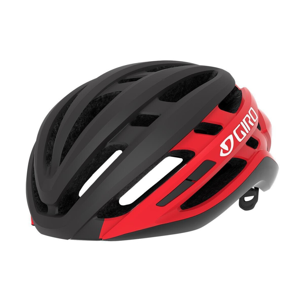 (L - 59-63 CM, Matt Black / Bright Red) Giro Agilis Road Helmet