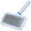 Doggyman White Slicker Gentle Pet Grooming Brush with Soft Pins, Small 1