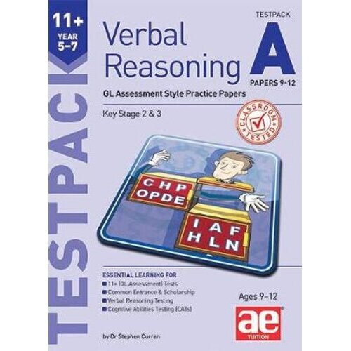 11+ Verbal Reasoning Year 5-7 GL & Other Styles Testpack A Papers 9-12